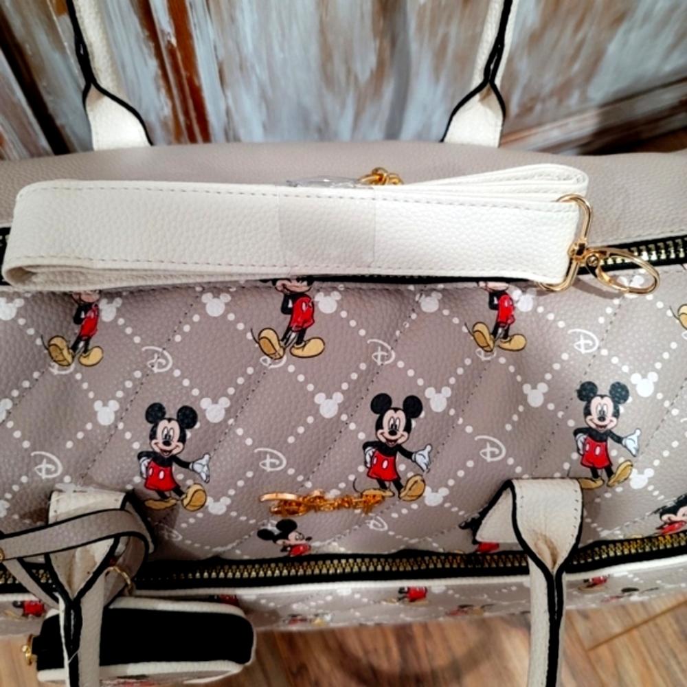 NWT Disney Mickey Mouse Monogram Weekender - Picture 8 of 11
